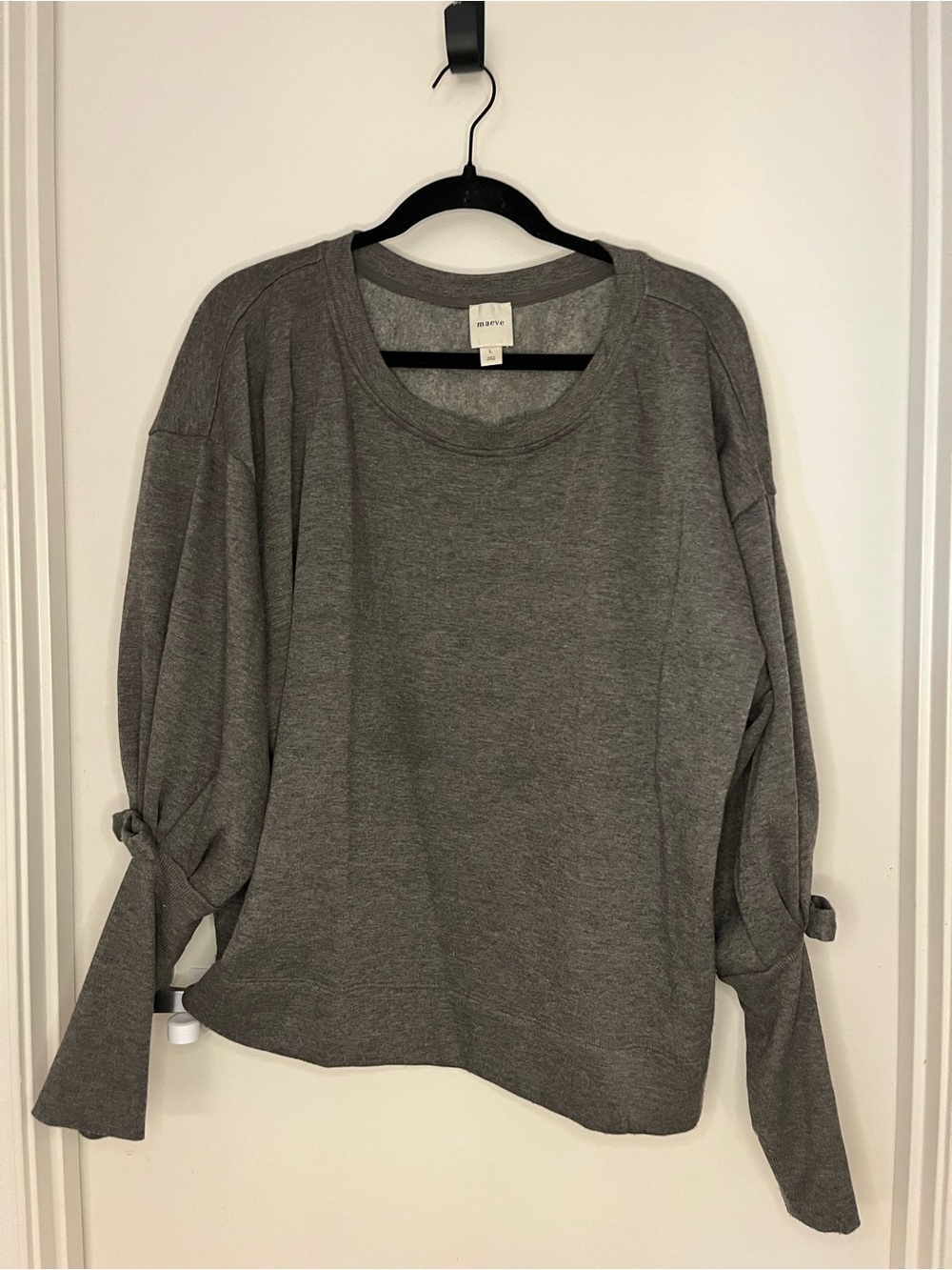 Maeve Heather Gray Crewneck Sweatshirt